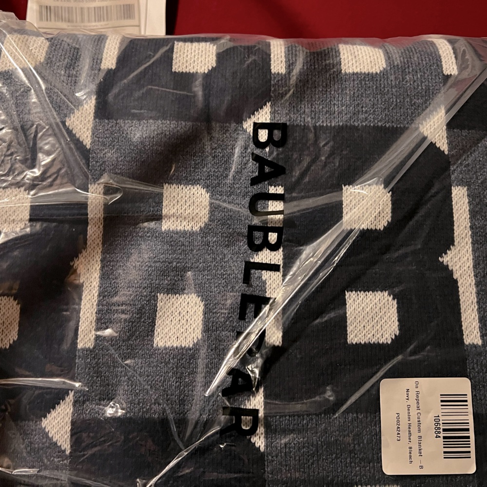 “B” On Repeat Custom Blanket